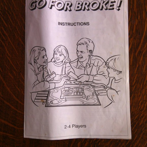 Go for Broke Board Game MB Games Vintage 1993 Family Kid's Stock Market Losing $ - Picture 6 of 16